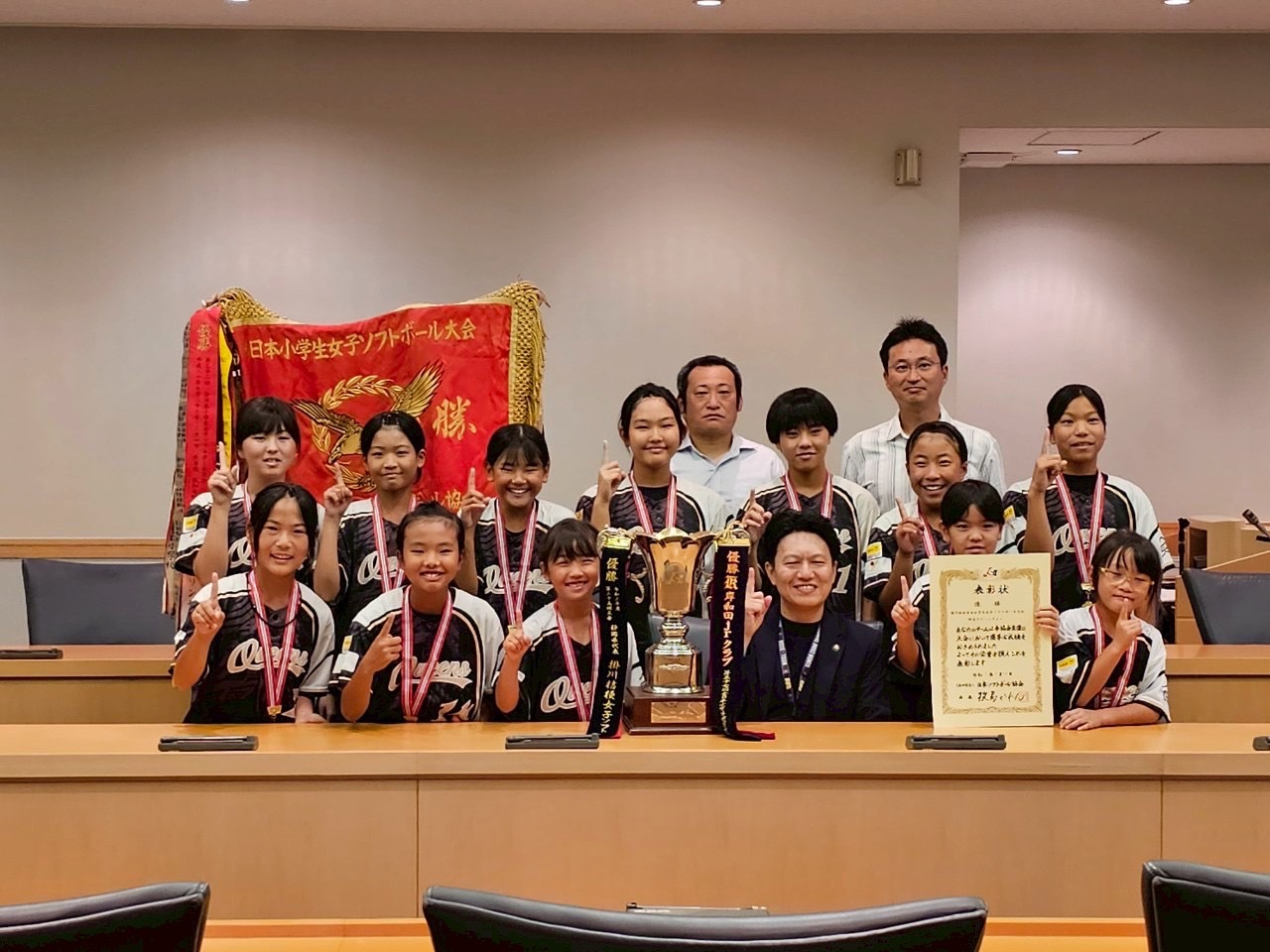 【太田市長を表敬訪問！全国優勝のご報告に伺いました】