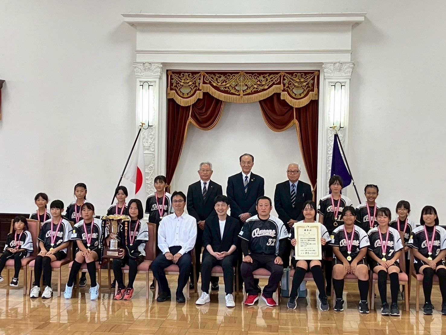 群馬県知事への優勝報告　― 特別な一日 ―